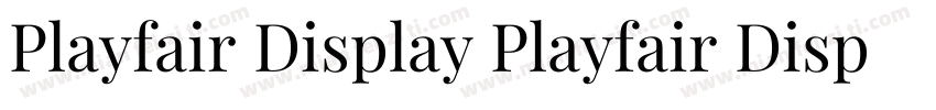 Playfair Display Playfair Display字体转换